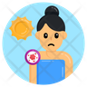 patient girl icon