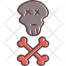 skull coin icon png