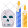 skull candle symbol
