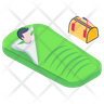 icon for camping bed