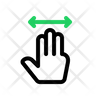 slide hand symbol