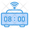 icons of smart digital clock