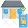 smart home lock icon