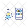 icons for phone addiction