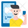icon for smartphone user