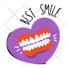 teeth smile icon png