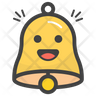 smiling bell emoji icon svg