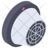 icons of smoke detector