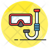 dive glasses icon png