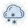 snow cloud icons