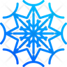 snowflakes christmas icons