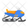 snowmobile motor sled icon