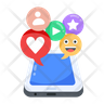 social media connection icon png