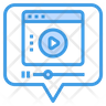 social media video icon png