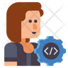 icon for software developer female