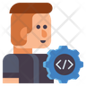 software developer male icon download