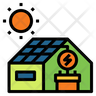 free solar roof top icons