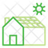 solar panel house icon png