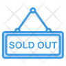 sold out product icon svg