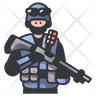 armed man icon