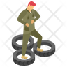 soldier training icon