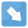 south east arrow emoji