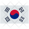 icons for south korea flag