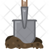spade farm tools icon