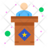 icon for speaker on stage