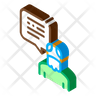 icons for speaking man