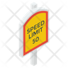 speed limit symbol