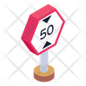 icon speed sign