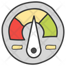 icons of car dashboard meter