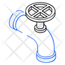 icons of spigot valve  tap