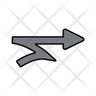 spiral right arrow symbol