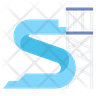 water spiral slide logo
