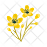 spring flowers icon svg