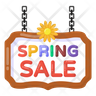 spring sale board symbol