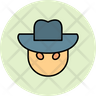 spy hat icon svg