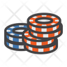 stack of poker chips symbol