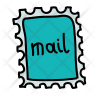 icon mail stamp