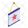 hanging star icon png
