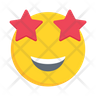 icons for starstruck emoji