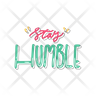 stay humble logo