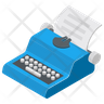 shorthand machine icon