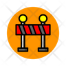 construction fence icon