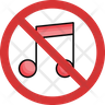 icon for not allowed music