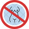 free naked not allowed icons