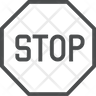 icons of stop symbol