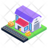 icon for delivery storage building